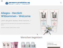 Tablet Screenshot of parsenn-produkte.ch